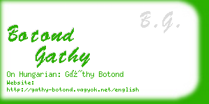 botond gathy business card